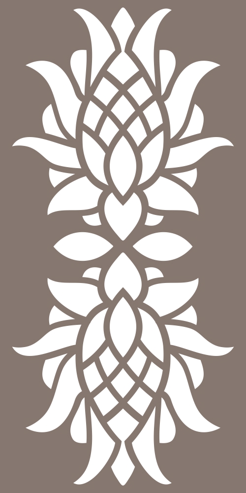 طرح فایل وکتور طرح و نقش گل برای دکوراسیون منزل مناسب برای استفاده در دستگاه های cnc چوب و cnc لیزر - floral decor pattern vector cdr file