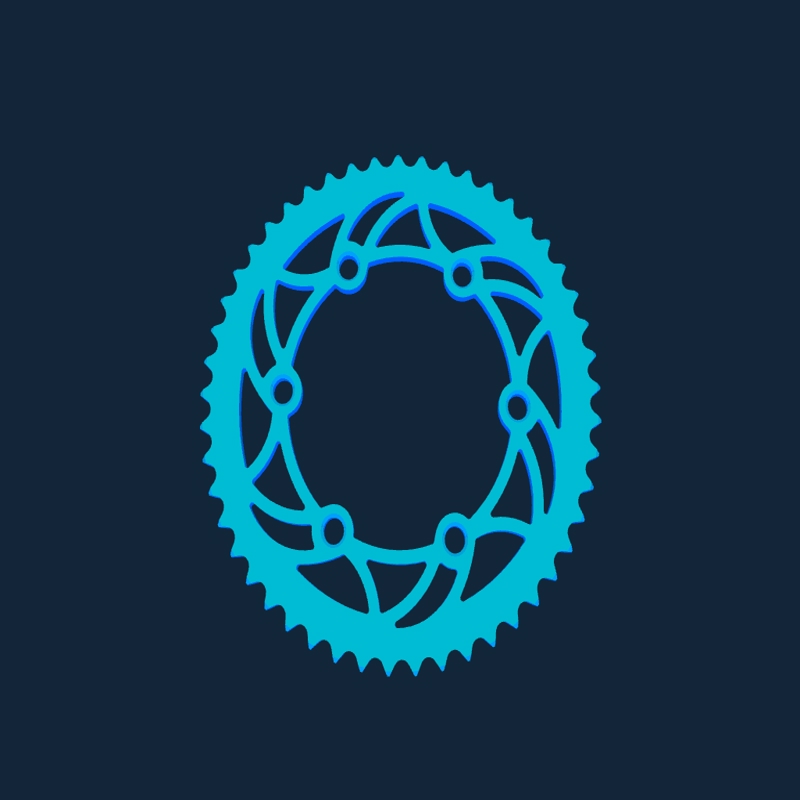 طرح چرخ دنده برای موتورسیکلت KTM مدل Dirt مناسب برای استفاده در دستگاه های cnc چوب و cnc لیزر - sprocket for ktm dirt bike stl file