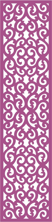 طرح پنل وکتور بدون درز ۲۴۵ مناسب برای استفاده در دستگاه های cnc چوب و cnc لیزر - laser cut vector panel seamless 245 cdr file
