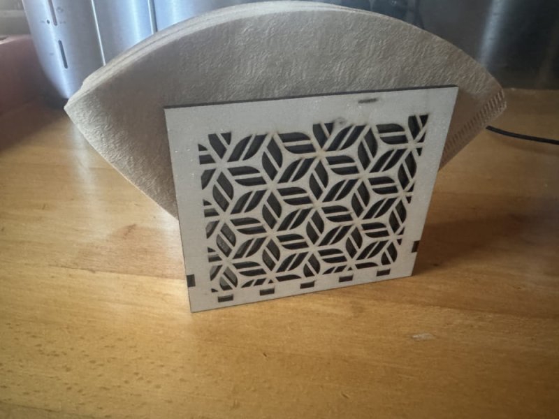 طرح جای دستمال سفره مناسب برای استفاده در دستگاه های cnc چوب و cnc لیزر - laser cut napkin holder dxf file