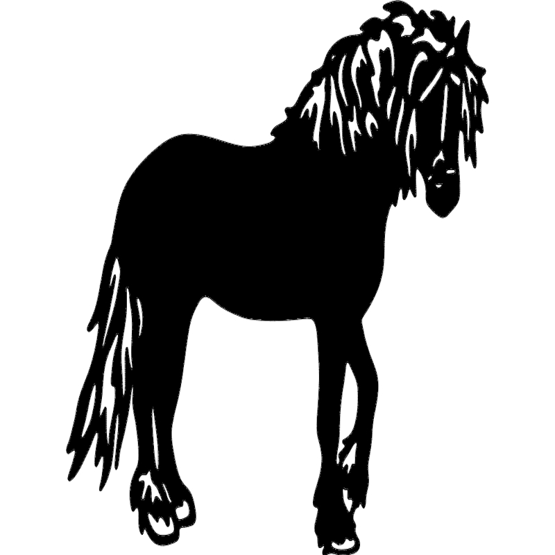 طرح اسب مناسب برای استفاده در دستگاه های cnc چوب و cnc لیزر - draft horse dxf file