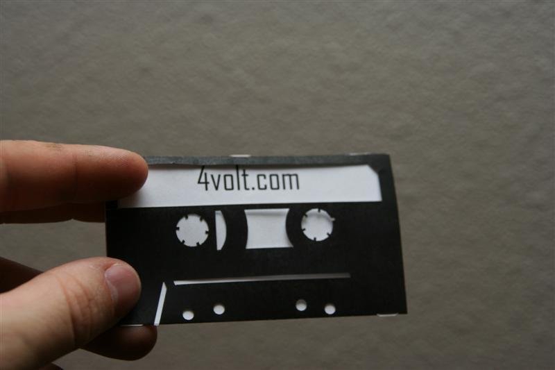 طرح کارت ویزیت نوار کاست مناسب برای استفاده در دستگاه های cnc چوب و cnc لیزر - laser cut cassette tape business card