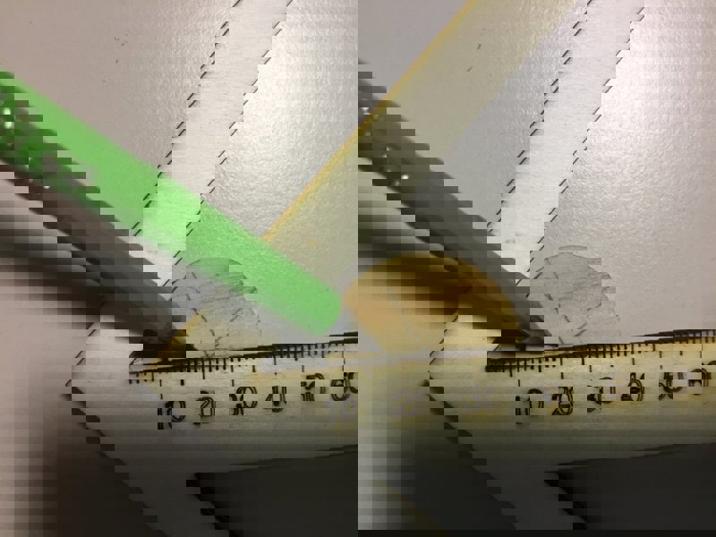 طرح مرکز یاب با خط کش تخته سه لا 3 میلی متری مناسب برای استفاده در دستگاه های cnc چوب و cnc لیزر - laser cut center finder with ruler 3mm plywood