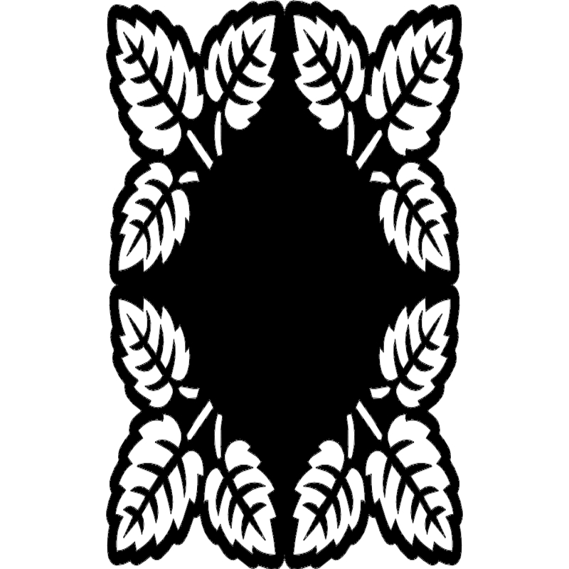 طرح برگ درخت مناسب برای استفاده در دستگاه های cnc چوب و cnc لیزر - tree leaf pattern dxf file