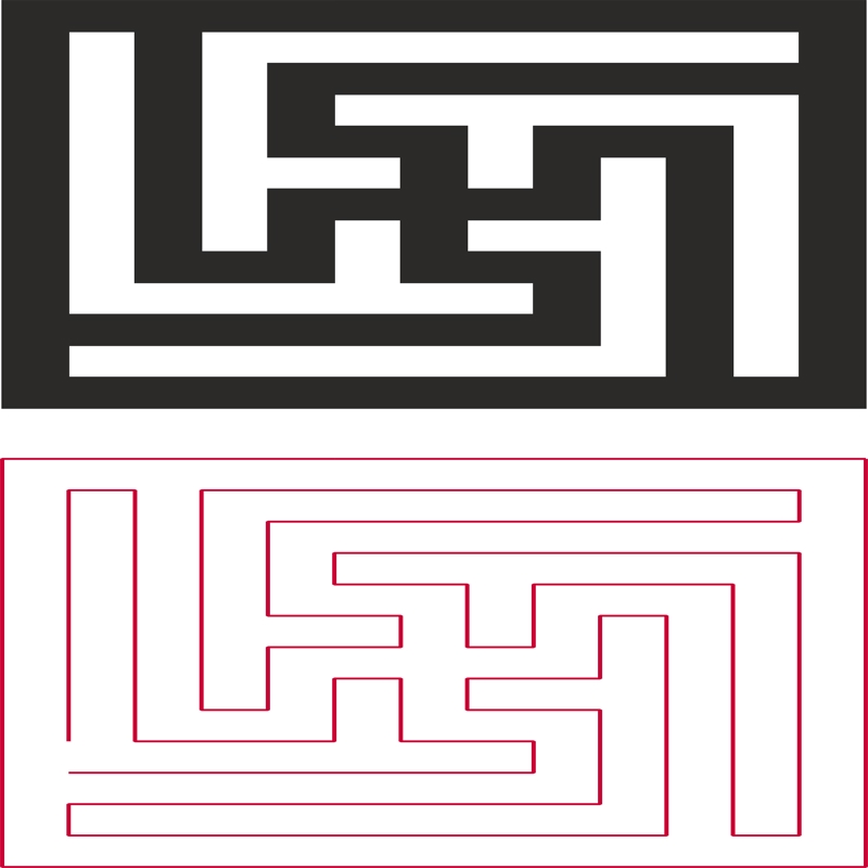طرح وکتور شبکه تزئینی مناسب برای استفاده در دستگاه های cnc چوب و cnc لیزر - decorative lattice vector dxf file