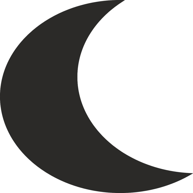 طرح وکتور سیلوئت ماه مناسب برای استفاده در دستگاه های cnc چوب و cnc لیزر - moon silhouette vector dxf file