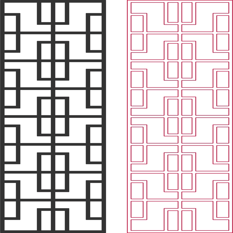 طرح‌های الگوی هندسی دوبعدی مناسب برای استفاده در دستگاه های cnc چوب و cnc لیزر - geometric dxf pattern designs 2d dxf file