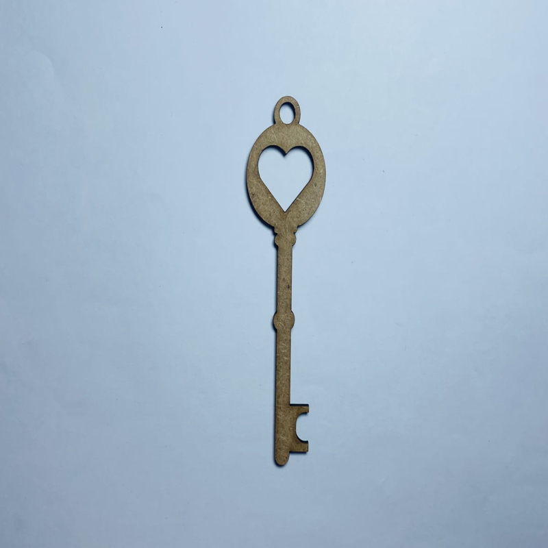طرح کلید با طرح قلب مناسب برای استفاده در دستگاه های cnc چوب و cnc لیزر - laser cut key shape with heart cutout cdr file
