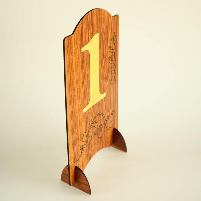 طرح شماره میز عروسی مناسب برای استفاده در دستگاه های cnc چوب و cnc لیزر - laser cut wedding table numbers cdr file