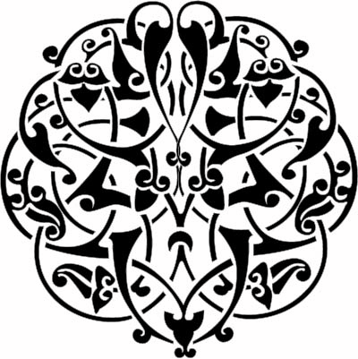 طرح فایل ai الگوی اسلیمی بدون درز مناسب برای استفاده در دستگاه های cnc چوب و cnc لیزر - seamless arabesque pattern ai file