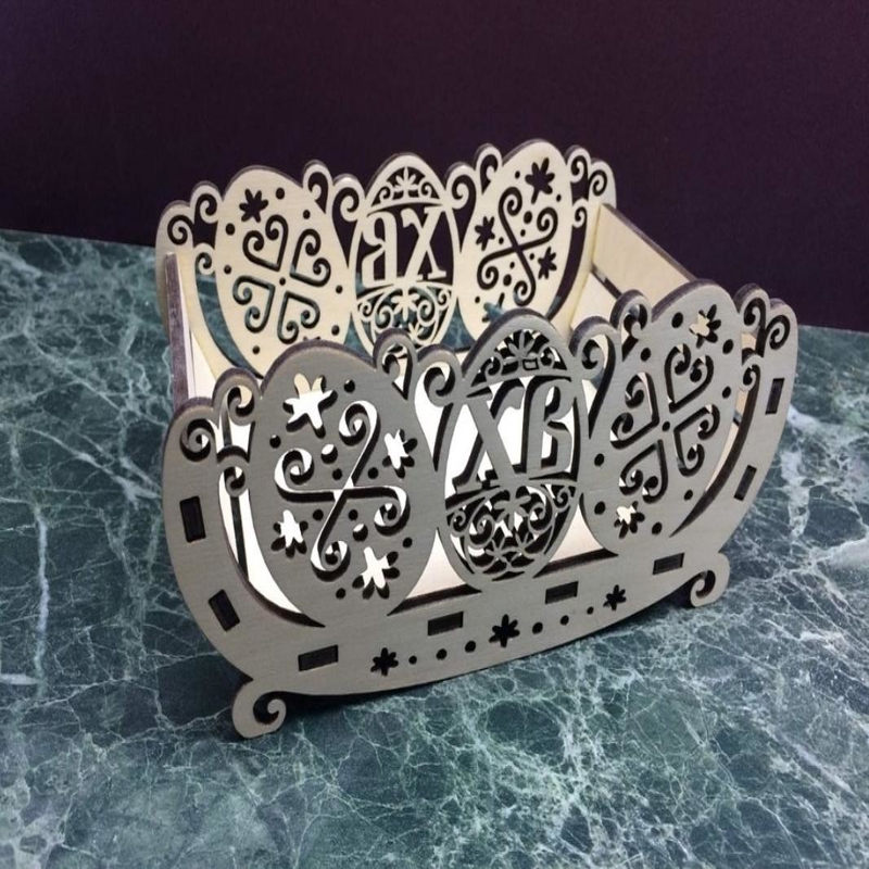 طرح سبد عید پاک مناسب برای استفاده در دستگاه های cnc چوب و cnc لیزر - laser cut easter basket cdr file