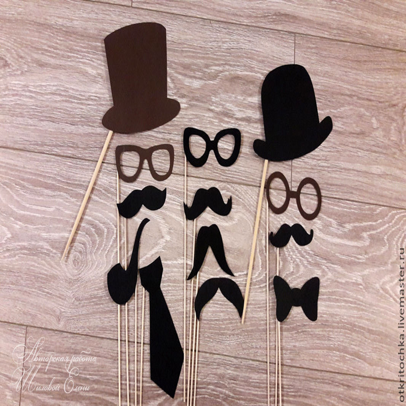 طرح کلاه سبیل چوبی عینک روی چوب مناسب برای استفاده در دستگاه های cnc چوب و cnc لیزر - laser cut wooden mustache hat glasses on stick cdr file