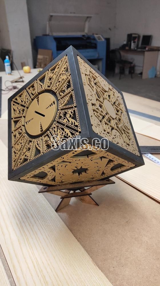 طرح جعبه صدقات تزئینی مناسب برای استفاده در دستگاه های cnc چوب و cnc لیزر - laser cut decorative donation box cdr file