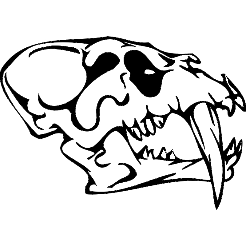 طرح جمجمه شماره 011 مناسب برای استفاده در دستگاه های cnc چوب و cnc لیزر - skull 011 dxf file