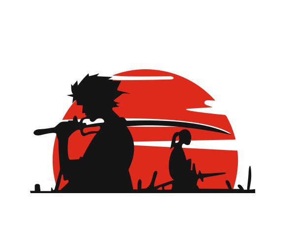 طرح برچسب وینیل ماشین سامورایی مناسب برای استفاده در دستگاه های cnc چوب و cnc لیزر - samurai vinyl car sticker cdr file