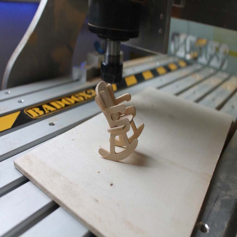 طرح مونتاژ صندلی گهواره ای مناسب برای استفاده در دستگاه های cnc چوب و cnc لیزر - rocking chair assembly dxf file