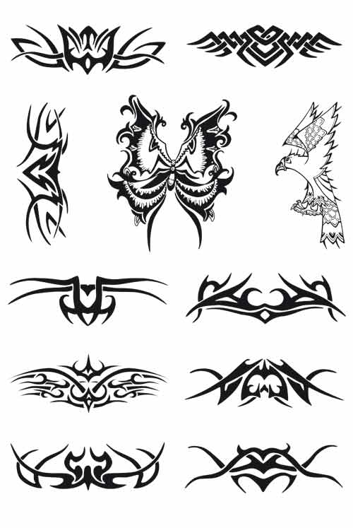طرح با دو پسوند eps و eps وکتور خالکوبی مناسب برای استفاده در دستگاه های cnc چوب و cnc لیزر - tattoo vectors eps file