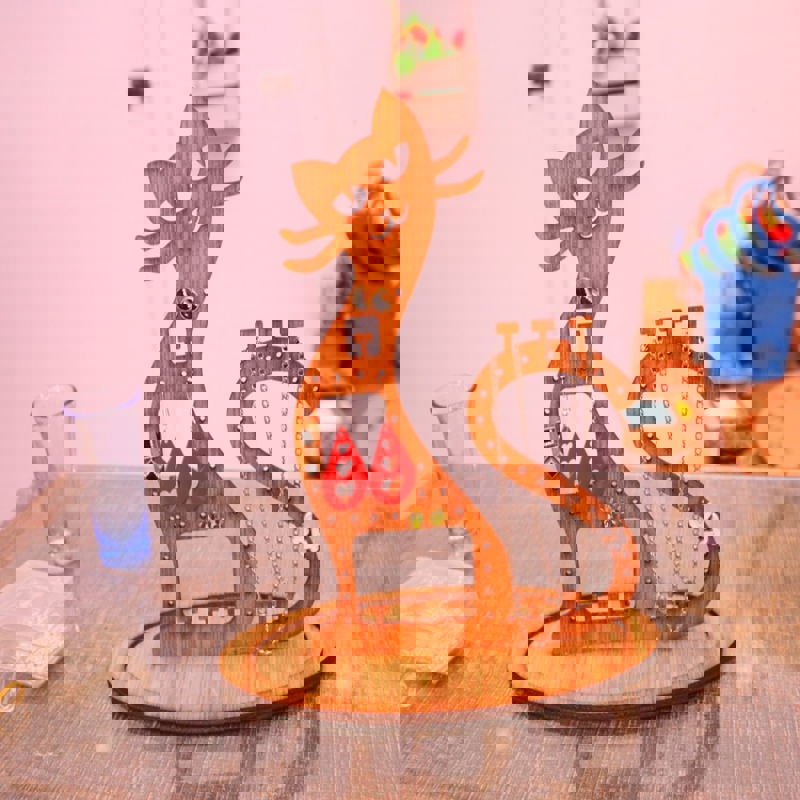 طرح سه بعدی جا جواهری گربه طرح تخته سه لا 3 میلی متری مناسب برای استفاده در دستگاه های cnc چوب و cnc لیزر - laser cut cat jewelry stand plywood 3mm cdr file