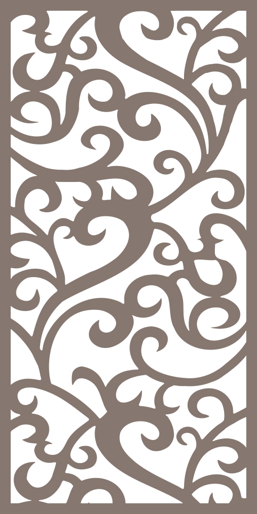 طرح با طرح وکتور پنل دیواری مناسب برای استفاده در دستگاه های cnc چوب و cnc لیزر - wall panel pattern vector cdr file