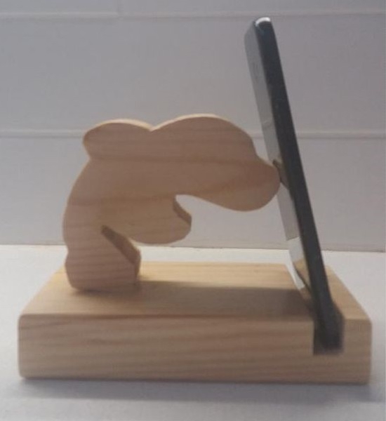 طرح پایه گوشی طرح دلفین مناسب برای استفاده در دستگاه های cnc چوب و cnc لیزر - laser cut dolphin phone stand cdr file