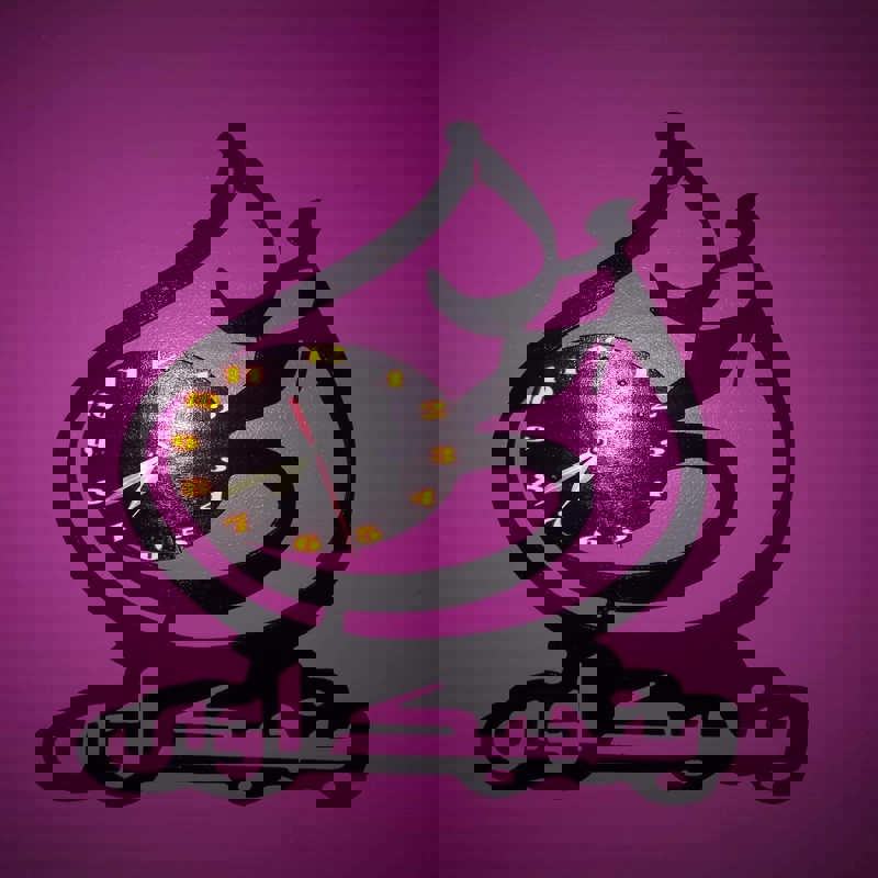 طرح ساعت دیواری روز مادر - عید الام امی مناسب برای استفاده در دستگاه های cnc چوب و cnc لیزر - Design and vector for CNC machine