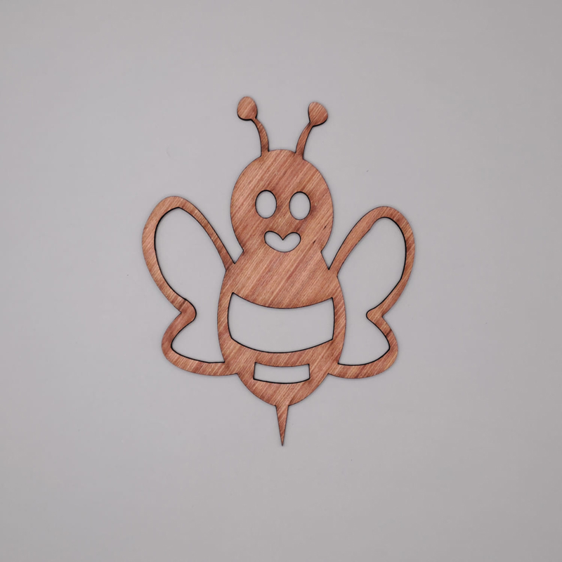 طرح زنبور و تزئینات چوبی مناسب برای استفاده در دستگاه های cnc چوب و cnc لیزر - laser cut bee fly wood craft embellishments cdr file