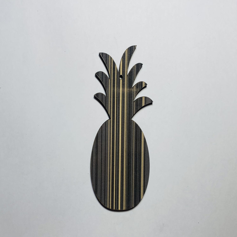 طرح آناناس چوبی مناسب برای استفاده در دستگاه های cnc چوب و cnc لیزر - laser cut wooden pineapple shape cdr file