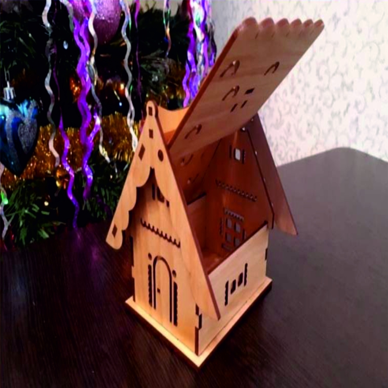 طرح خانه مناسب برای استفاده در دستگاه های cnc چوب و cnc لیزر - laser cut house cdr file