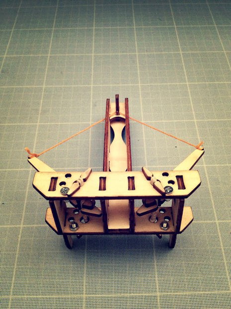 طرح کمان پولادی مناسب برای استفاده در دستگاه های cnc چوب و cnc لیزر - laser cut crossbow cdr file