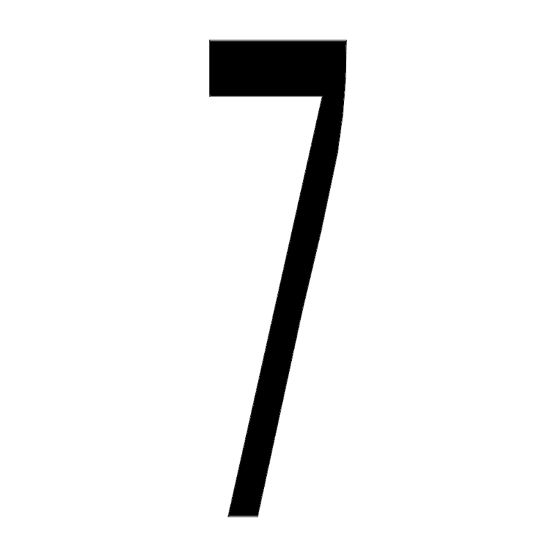 طرح شماره ۷ مناسب برای استفاده در دستگاه های cnc چوب و cnc لیزر - number 7 dxf file