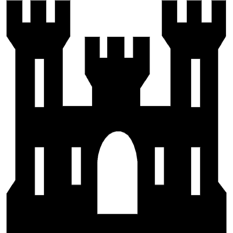 طرح قلعه مناسب برای استفاده در دستگاه های cnc چوب و cnc لیزر - castle dxf file