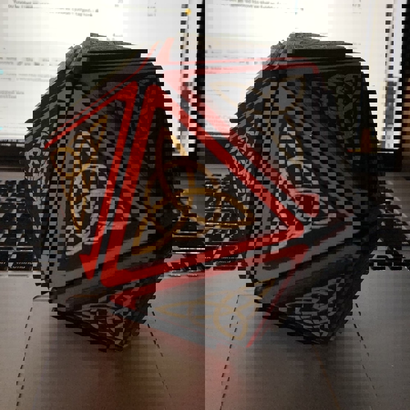 طرح و پازل سه بعدی بیست وجهی مناسب برای استفاده در دستگاه های cnc چوب و cnc لیزر - laser cut icosahedron 3d puzzle svg file