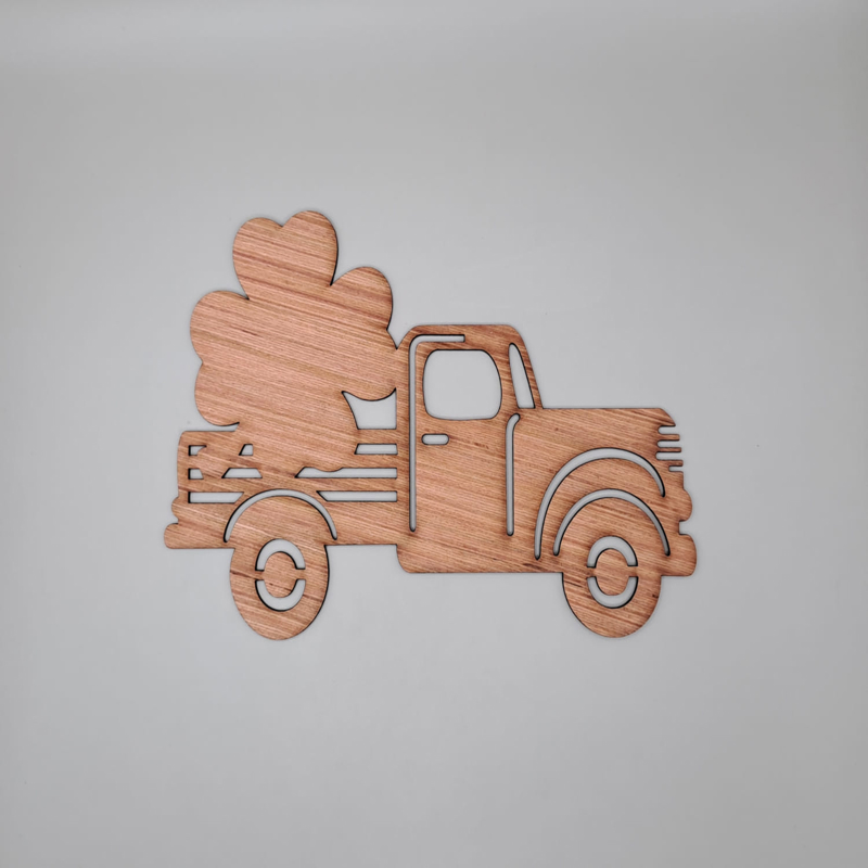 طرح خانه چوبی ناتمام با فرمت کورل مناسب برای استفاده در دستگاه های cnc چوب و cnc لیزر - laser cut unfinished wood farmhouse truck cutout cdr file