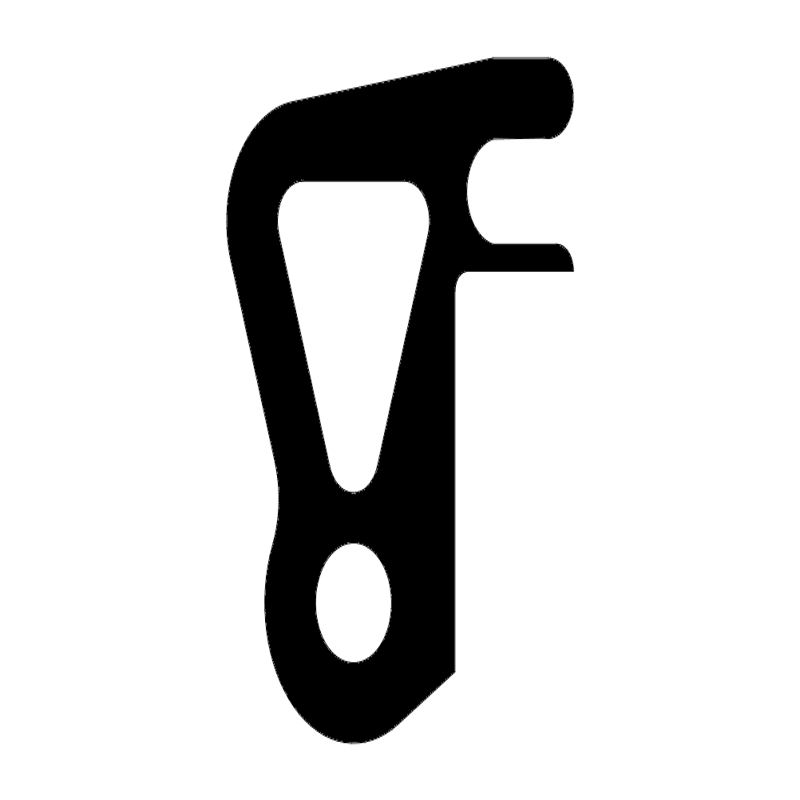 طرح تب towhook مناسب برای استفاده در دستگاه های cnc چوب و cnc لیزر - towhook tab dxf file