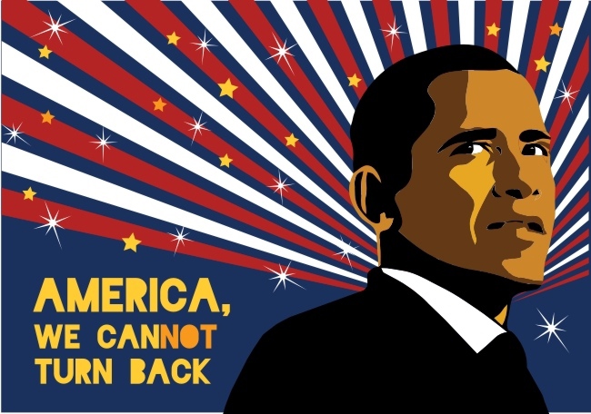 طرح فایل سی دی آر پوستر اوباما مناسب برای استفاده در دستگاه های cnc چوب و cnc لیزر - obama poster cdr file