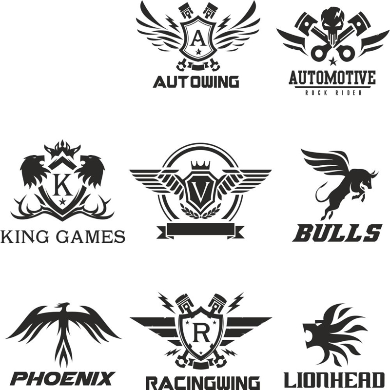 طرح وکتور مجموعه لوگوهای فنی مناسب برای استفاده در دستگاه های cnc چوب و cnc لیزر - technical logo collection vectors cdr file