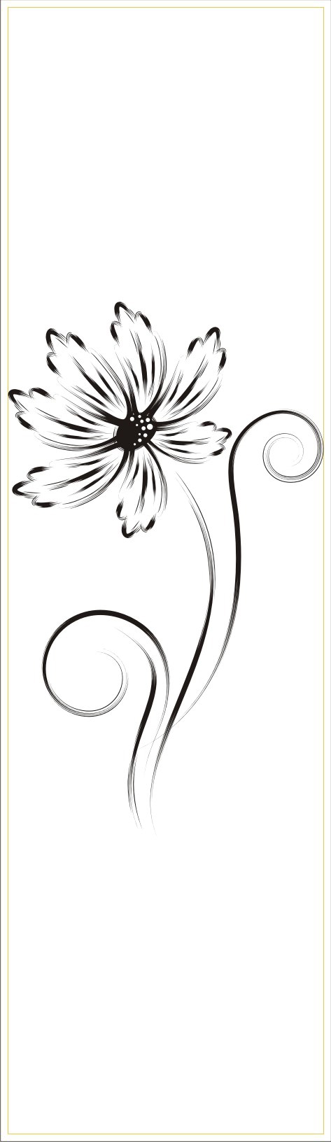 طرح وکتور گل مناسب برای استفاده در دستگاه های cnc چوب و cnc لیزر - flower vector cdr file