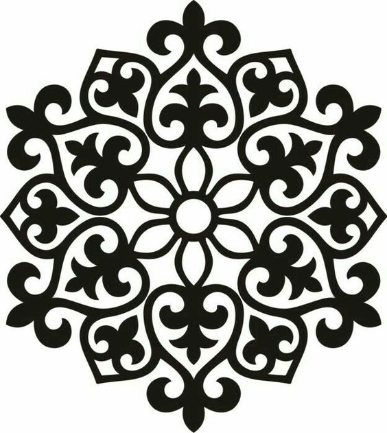 طرح زیر بشقابی مناسب برای استفاده در دستگاه های cnc چوب و cnc لیزر - laser cut placemats dxf file