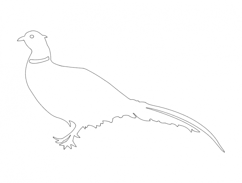 طرح پرنده مناسب برای استفاده در دستگاه های cnc چوب و cnc لیزر - bird silhouette dxf file