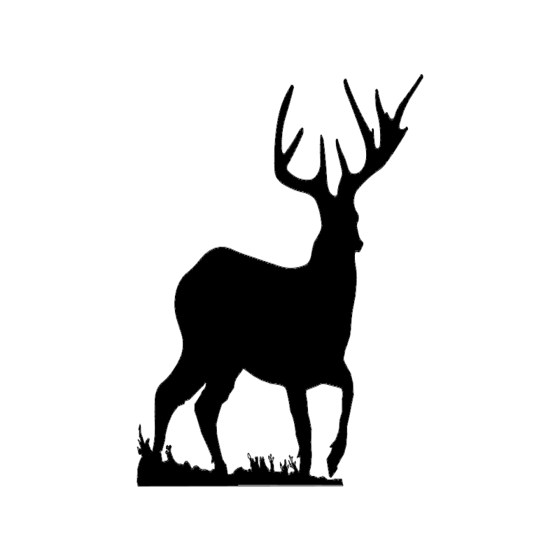 طرح گوزن ۲ مناسب برای استفاده در دستگاه های cnc چوب و cnc لیزر - deer 2 dxf file