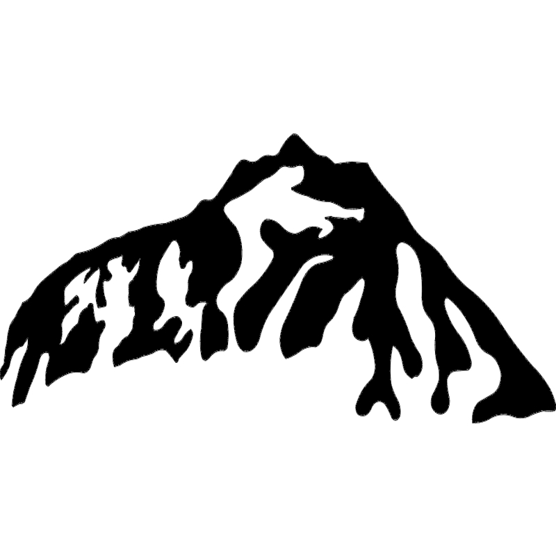 طرح کوه ۴ مناسب برای استفاده در دستگاه های cnc چوب و cnc لیزر - mountain 4 dxf file