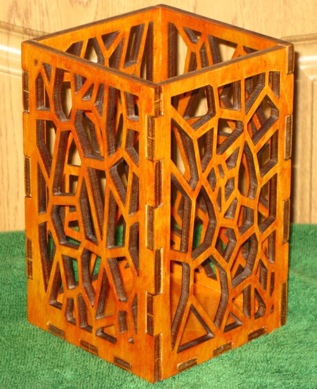 طرح جا شمعی چوبی مناسب برای استفاده در دستگاه های cnc چوب و cnc لیزر - laser cut wooden candle holder cdr file