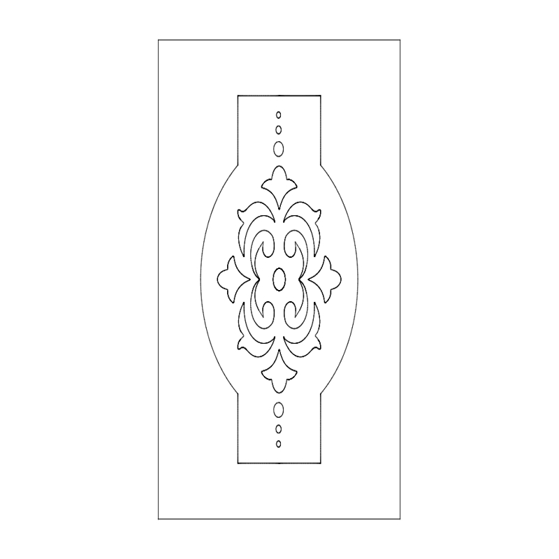 طرح و الگوی طراحی درب مناسب برای استفاده در دستگاه های cnc چوب و cnc لیزر - door design pattern dxf file