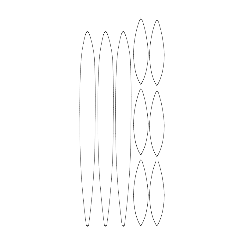 طرح گل لاله مناسب برای استفاده در دستگاه های cnc چوب و cnc لیزر - tulip dxf file