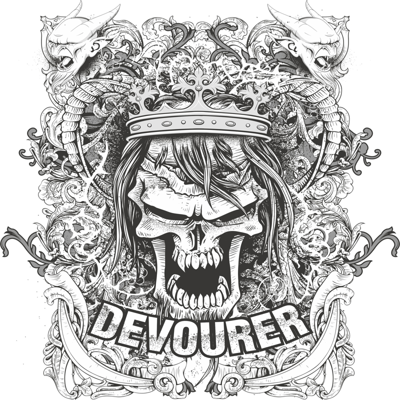 طرح تی شرت Devourer مناسب برای استفاده در دستگاه های cnc چوب و cnc لیزر - devourer t shirt print cdr file