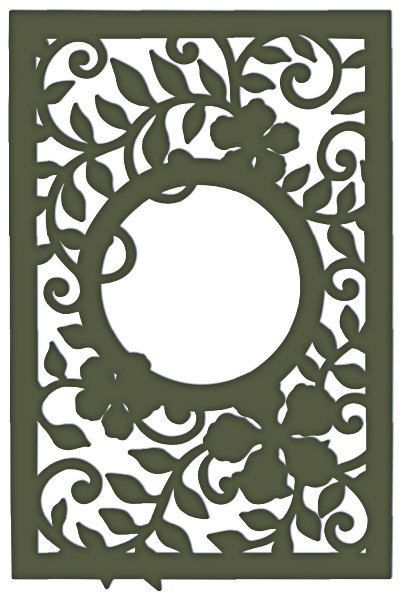 طرح قاب برگ تزئینی مناسب برای استفاده در دستگاه های cnc چوب و cnc لیزر - decorative leafy frame dxf file