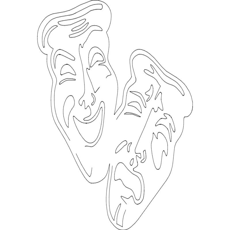طرح ماسک مناسب برای استفاده در دستگاه های cnc چوب و cnc لیزر - mask dxf file
