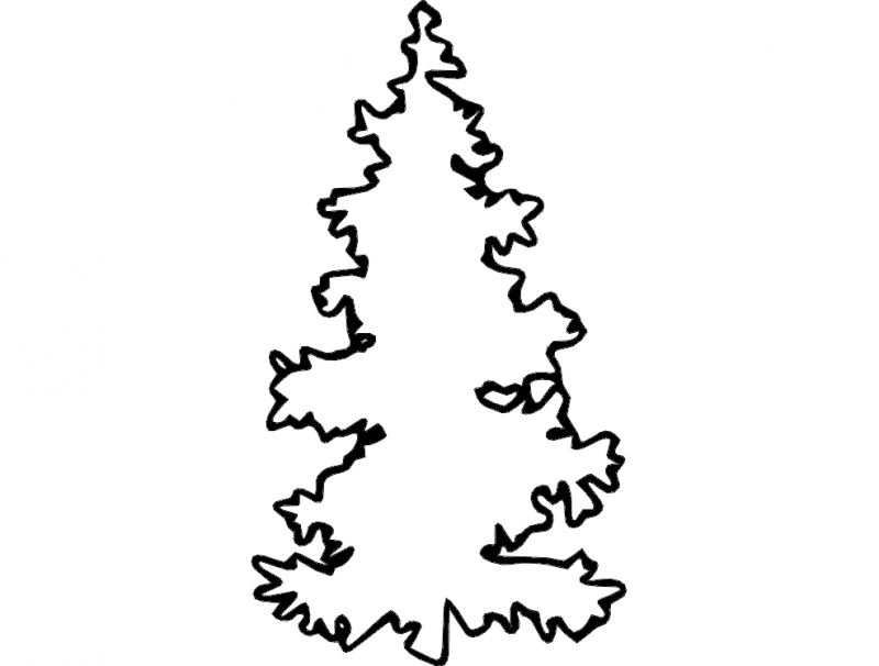 طرح بالای درخت مناسب برای استفاده در دستگاه های cnc چوب و cnc لیزر - tree top dxf file
