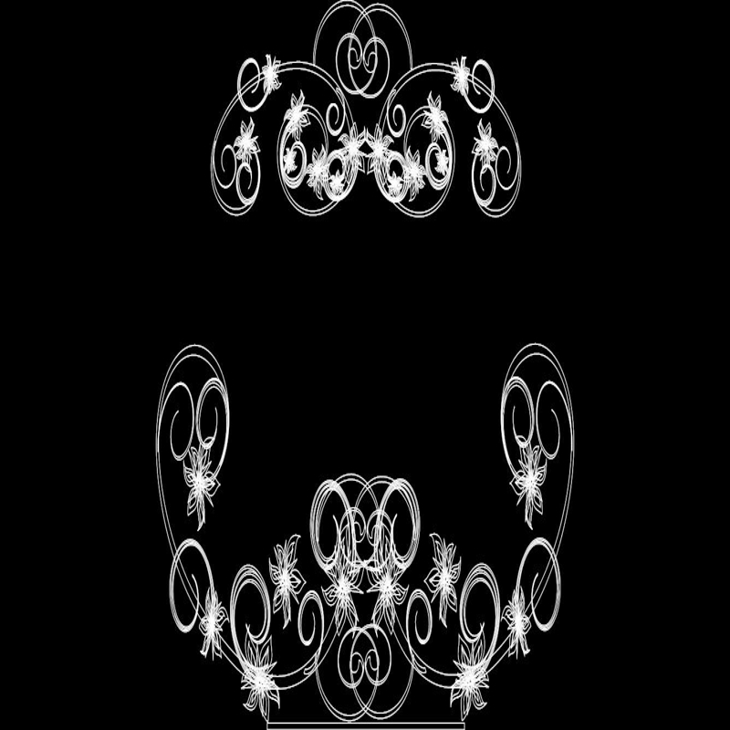 طرح 0068 مناسب برای استفاده در دستگاه های cnc چوب و cnc لیزر - design 0068 dxf file