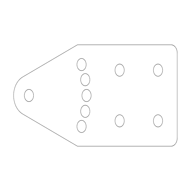 طرح ورنیه نصب زاویه دار مناسب برای استفاده در دستگاه های cnc چوب و cnc لیزر - angle mount vernier dxf file